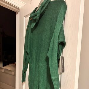 Green sweater dress for sale